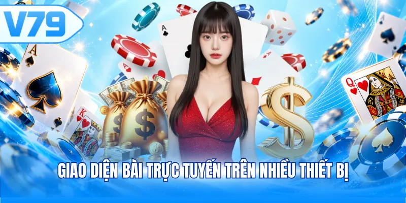 Giao diện bài trực tuyến trên nhiều thiết bị