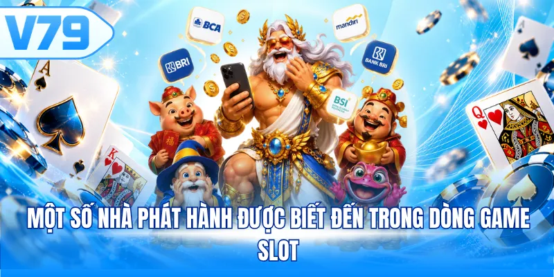 Một số nhà phát hành được biết đến trong dòng game slot